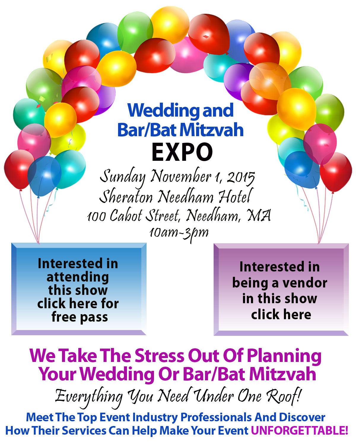 Wedding and Bar/Bat Mitzvah Expo 2015